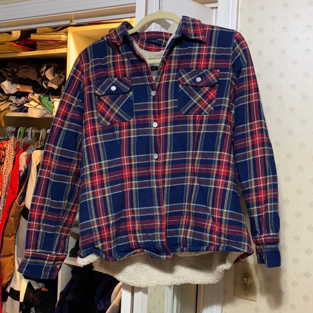 Natural reflections fleece flannel size large
